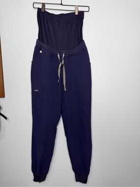 Figs Navy Blue Convertible Jogger Scrub Pants